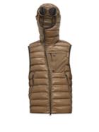 Matchesfashion.com C.p. Company - D.d. Shell Quilted Goggle Gilet - Mens - Khaki