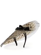 Matchesfashion.com Stephen Jones - Cover Tulle And Grosgrain Disc Hat - Womens - Black Beige