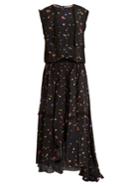 Preen Line Taylor Gathered-detail Floral-print Maxi Dress