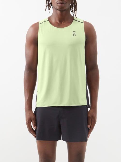 On - Tank-t Running Tank Top - Mens - Light Green