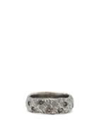 Matchesfashion.com M Cohen - Black Diamond And Oxidised Sterling Silver Ring - Mens - Silver