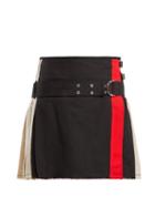 Matchesfashion.com La Fetiche - Twiggy Pleated Mini Skirt - Womens - Black Multi