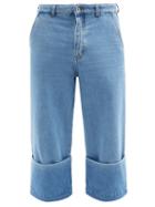 Matchesfashion.com Loewe - Fisherman Turn-up Cropped-leg Jeans - Mens - Blue