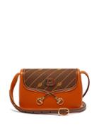 Matchesfashion.com Gucci - Gg Logo Leather And Canvas Shoulder Bag - Womens - Tan Multi