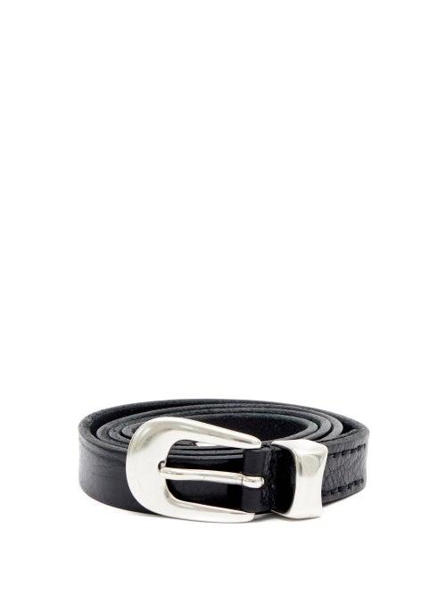 Our Legacy - Leather Belt - Mens - Black