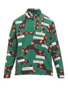 Matchesfashion.com P.a.m. - Quarter Zip Printed Shirt - Mens - Green Multi