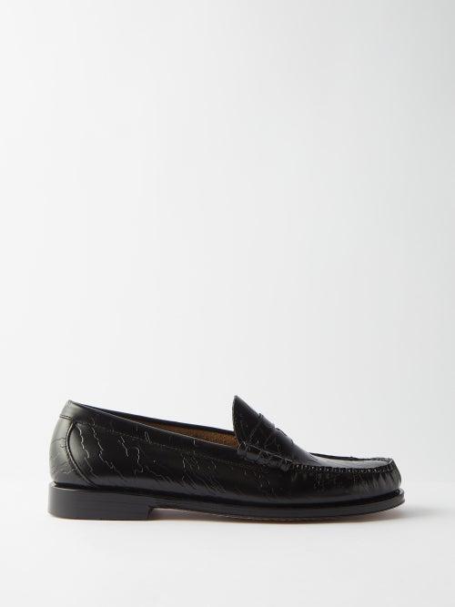 G.h. Bass & Co. - X Maharishi Weejuns Leather Penny Loafers - Mens - Black