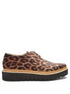 Stella Mccartney Leopard-print Platform Derby Shoes