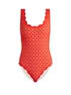 Marysia Palm Springs Scallop-edged Swimsuit