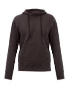 Matchesfashion.com Folk - Boxy Cotton-jersey Hooded Sweatshirt - Mens - Dark Grey