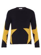 Valentino Star-intarsia Wool And Cashmere-blend Sweater
