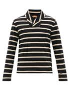 Mens Rtw Barena Venezia - Burchiello Striped Shawl-collar Cotton Sweatshirt - Mens - Cream Multi
