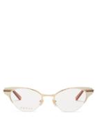 Matchesfashion.com Gucci - Cat Eye Metal Glasses - Womens - Ivory