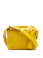 Matchesfashion.com Sophie Hulme - Bolt Suede Shoulder Bag - Womens - Yellow