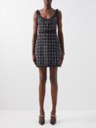Giambattista Valli - Braid-trim Tweed Mini Dress - Womens - Black White