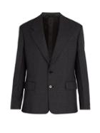 Matchesfashion.com Prada - Micro Houndstooth Wool Blazer - Mens - Grey
