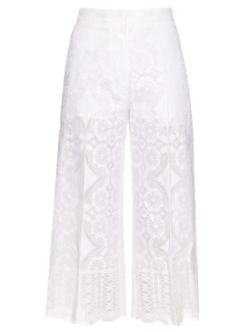 Hillier Bartley High-rise Wide-leg Lace Trousers