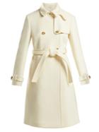 Redvalentino Double Breasted Belted Wool Coat