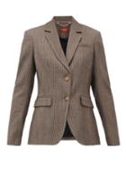 Matchesfashion.com Altuzarra - Fenice Striped Wool-blend Blazer - Womens - Brown