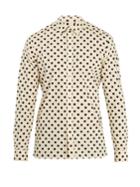 Burberry Polka-dot Print Single-cuff Cotton Shirt