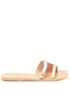 Matchesfashion.com Ancient Greek Sandals - Ieria Braided Metallic-leather Slides - Womens - Gold