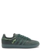 Matchesfashion.com Adidas X Jonah Hill - Samba Leather And Suede Trainers - Mens - Green