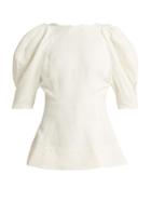 Khaite Darlene Peplum-hem Top