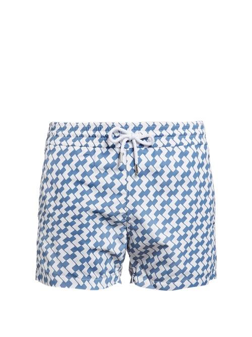 Frescobol Carioca Sports Leme-print Swim Shorts