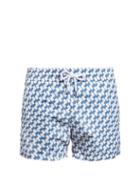 Frescobol Carioca Sports Leme-print Swim Shorts
