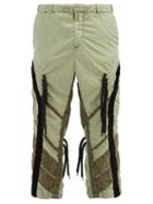 Matchesfashion.com Craig Green - Flower Diamond Appliqu Trousers - Mens - Green