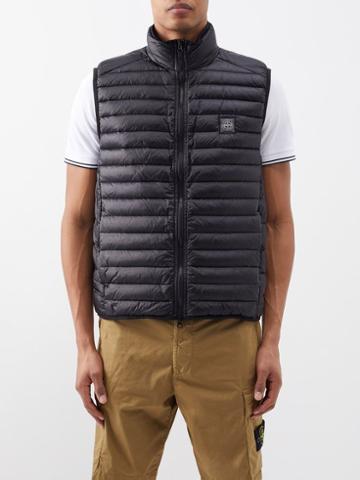 Stone Island - Logo-patch Quilted-down Gilet - Mens - Black