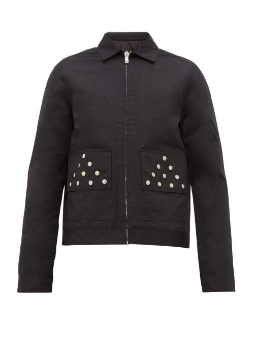 Matchesfashion.com Rick Owens Drkshdw - Brother Studded Jacket - Mens - Black