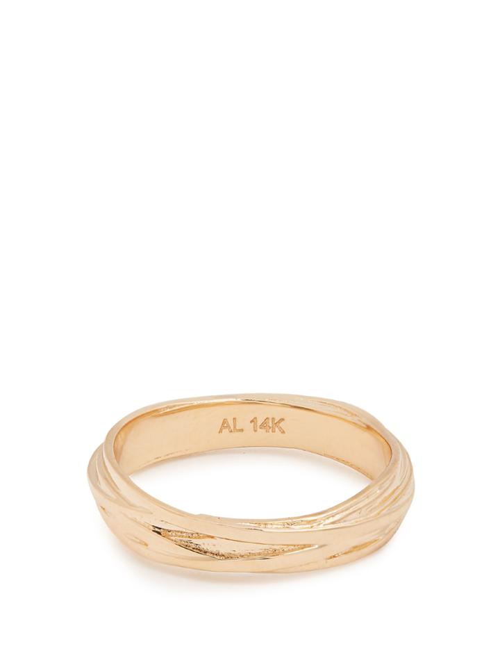 Alison Lou Yellow-gold Fettuccine Ring