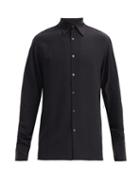 Matchesfashion.com 73 London - Silk-georgette Shirt - Mens - Black