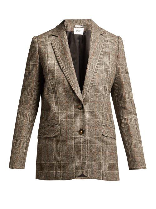 Matchesfashion.com Pallas X Claire Thomson-jonville - Dickens Princes Of Wales Check Blazer - Womens - Grey Multi