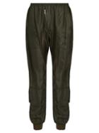 Katharine Hamnett At Ymc Ribbed-cuff Silk-georgette Trousers