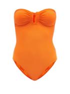Ladies Beachwear Eres - Cassiope U-ring Strapless Swimsuit - Womens - Orange