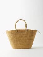 Muu - Panier Woven Basket Bag - Womens - White Multi