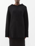 Raey - Responsible Boiled-cashmere Knit Hoodie - Womens - Black
