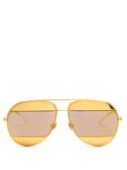 Dior Split Mirrored Aviator Sunglasses