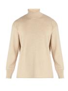 Jil Sander Ribbed Wool And Cotton-blend Roll-neck Sweater