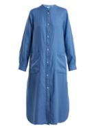 Matchesfashion.com Max Mara Beachwear - Riccio Dress - Womens - Blue