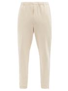 Auralee - Zipped-cuff Cotton-jersey Track Pants - Mens - Cream
