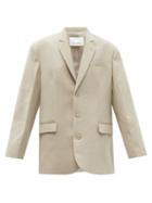 The Frankie Shop - Gelso Oversized Tencel-blend Blazer - Womens - Beige