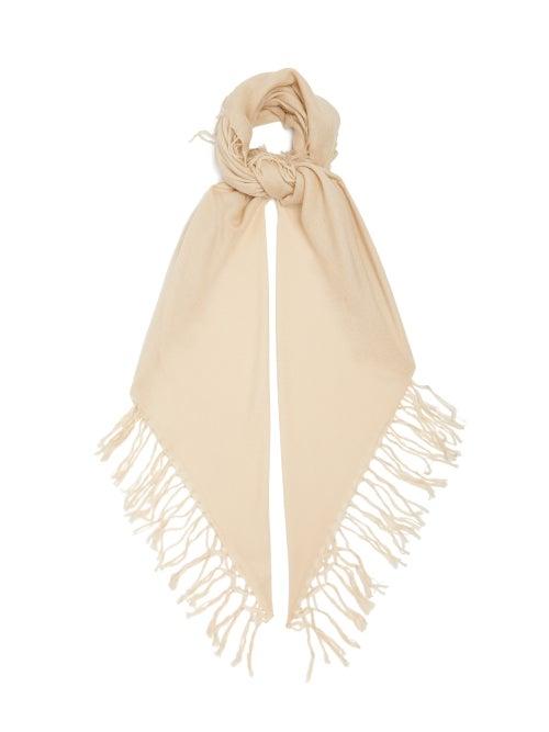 Ladies Accessories Brunello Cucinelli - Tasselled Cashmere-blend Scarf - Womens - Beige