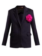 Matchesfashion.com Summa - Single Breasted Cashmere Jacket - Womens - Navy