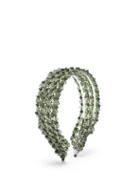 Matchesfashion.com Shrimps - Diana Crystal-embellished Headband - Womens - Green