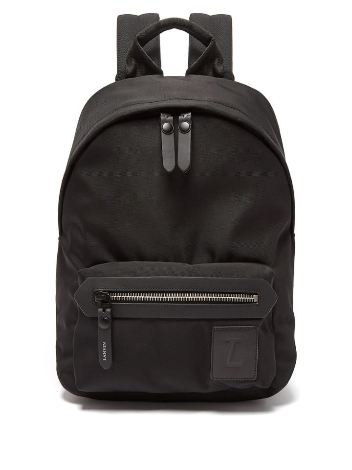 Lanvin Logo Patch Backpack