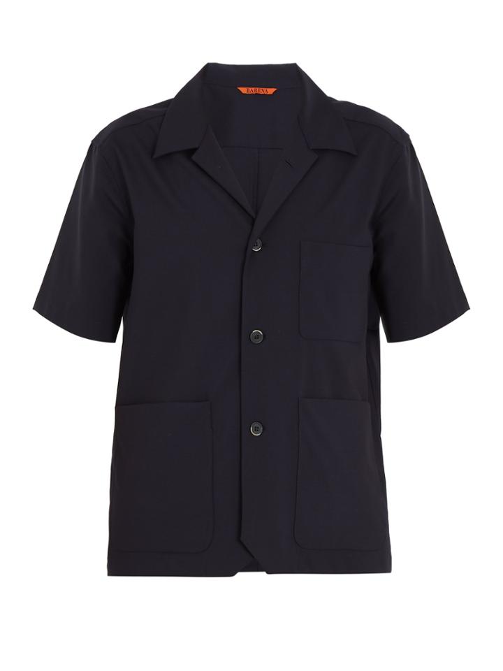 Barena Venezia Patch-pocket Short-sleeved Stretch-wool Jacket