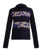 Calvin Klein 205w39nyc Balaclava Distressed Wool Sweater